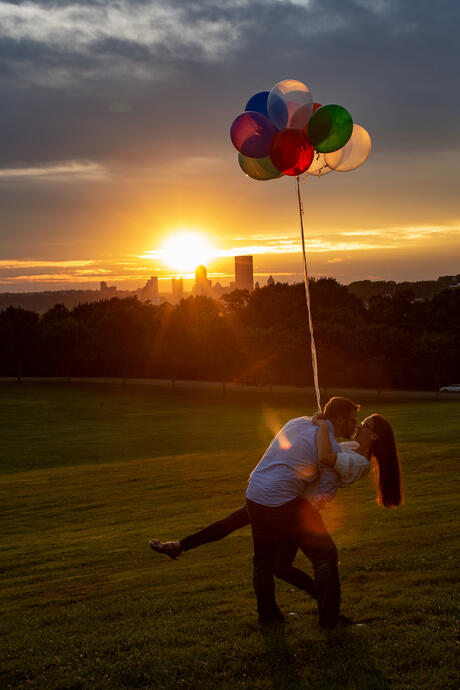 Jamie & Geoff, Schenley Park, Pittsburgh, Pennsylvania, 24 Aug. 2018